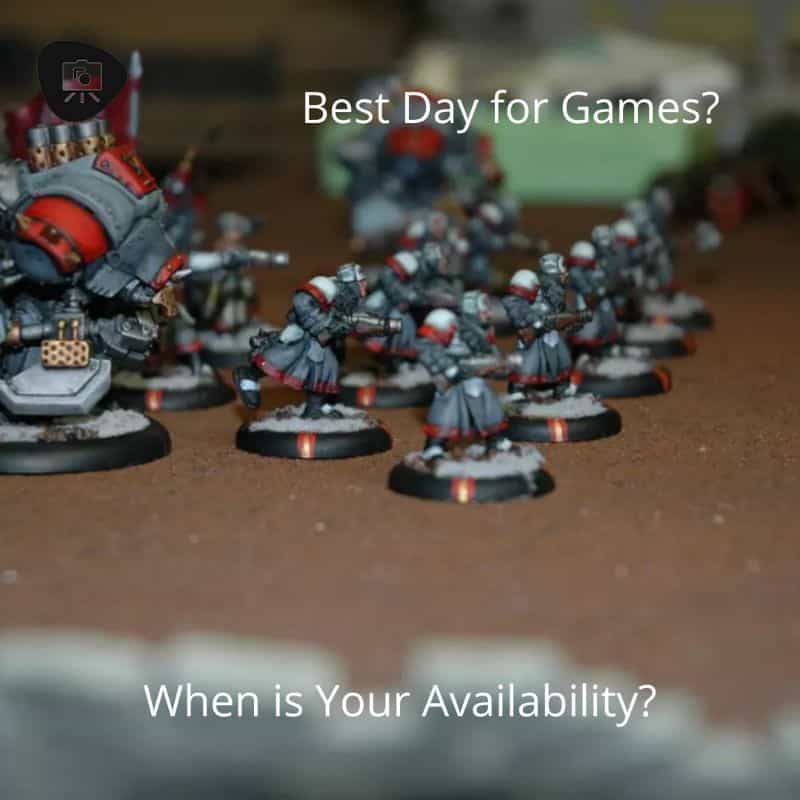 Best Day of the Week to Play a Tabletop Game? (Editorial) - your availability matters