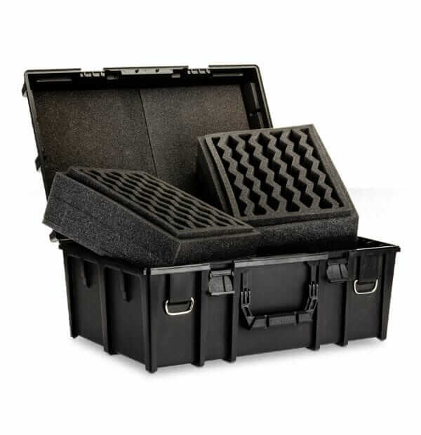Citadel Crusade Case (Army Transport): Worth It? - Open case with foam channel - Citadel miniature warhammer 40k transport case open - warhammer cases