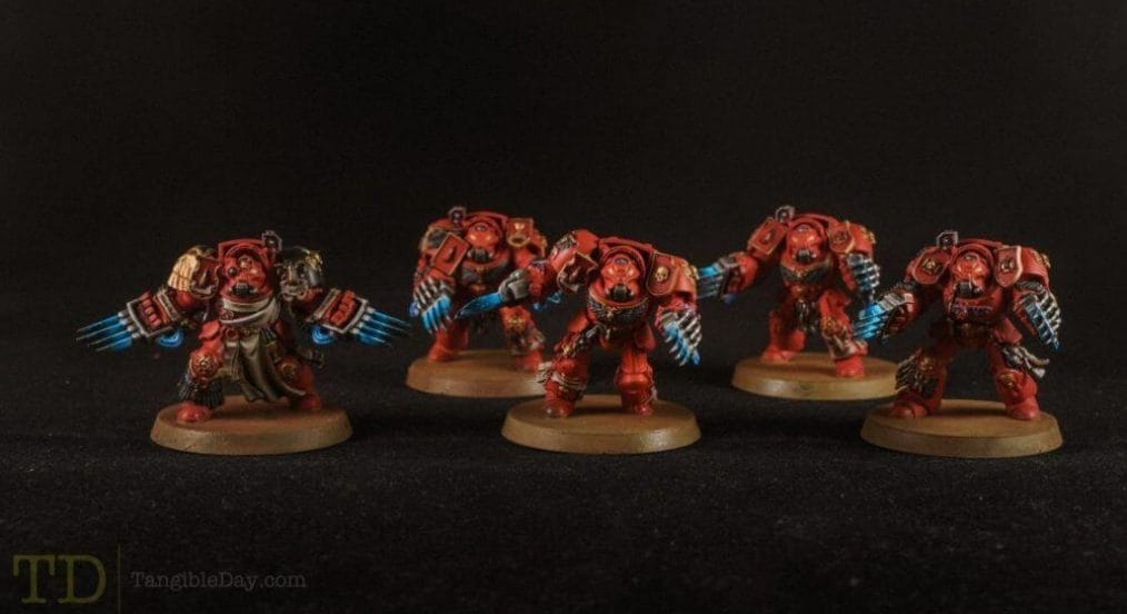 Bloody Motivation in Miniature Painting - action before motivation in painting miniatures - how to stay motivated for modeling and hobbies - sports - Studio photograph - Painting blood angel space marines for warhammer 40k - terminators