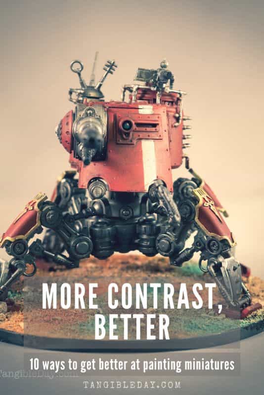 10 ways to improve your miniature painting - high contrast is more important than staying the lines - "How to improve miniature painting skills?"