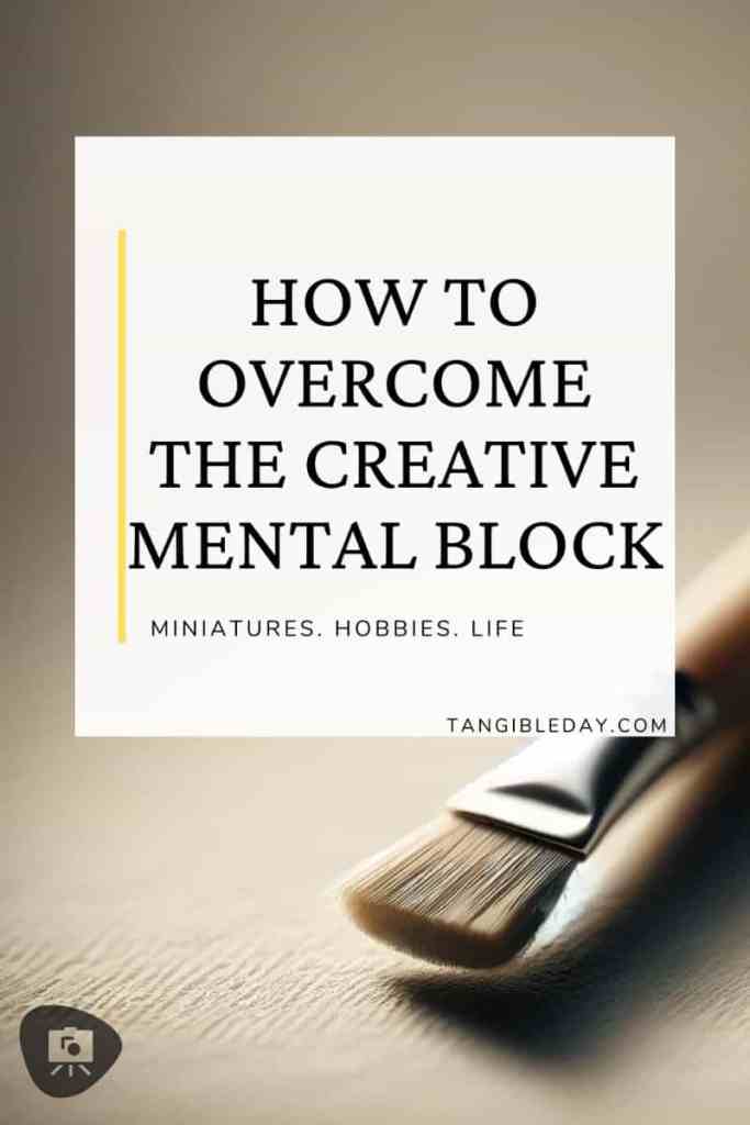 How to overcome mental creativity block - productivity hacks for artists -  vertical feature banner image