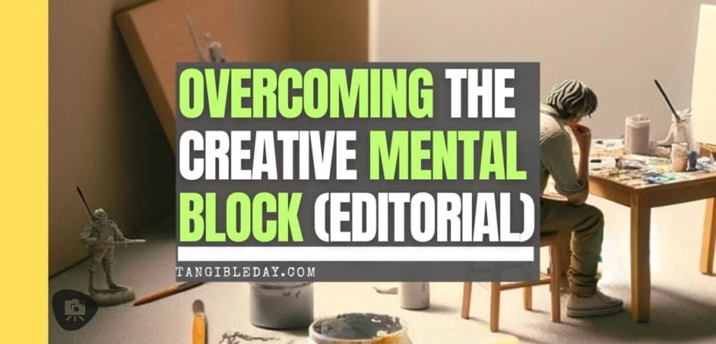 How to overcome mental creativity block - productivity hacks for artists - banner feature image