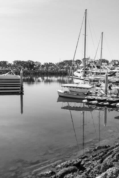 Black and White Photography: The Waterfront in San Diego, California