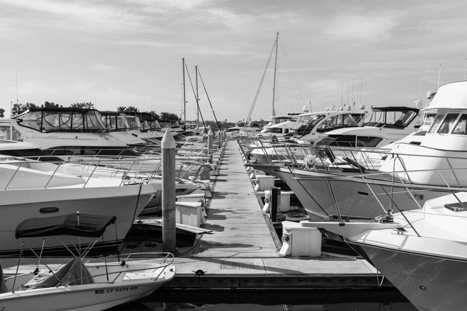 Black and White Photography: The Waterfront in San Diego, California