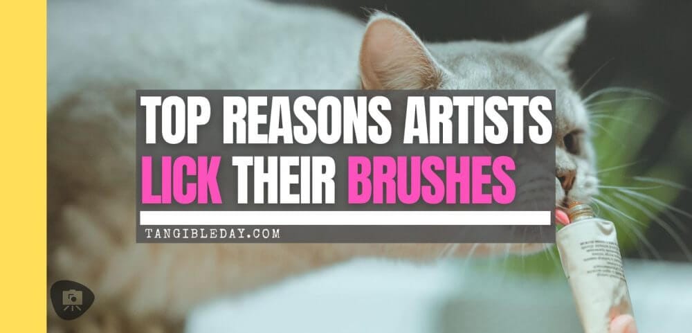 Brush licking in miniature painting - 3 reasons why artists lick their brushes - banner image