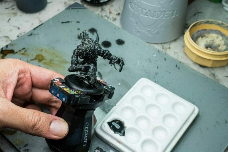 Camera Setup for Videography (Miniature Painting) - Grymkin Rattler - how to film youtube videos of painting miniatures - how do I film myself painting miniatures