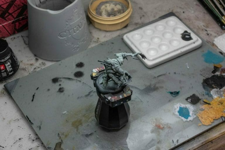 Camera Setup for Videography (Miniature Painting) - Grymkin Rattler - how to film youtube videos of painting miniatures - how do I film myself painting miniatures