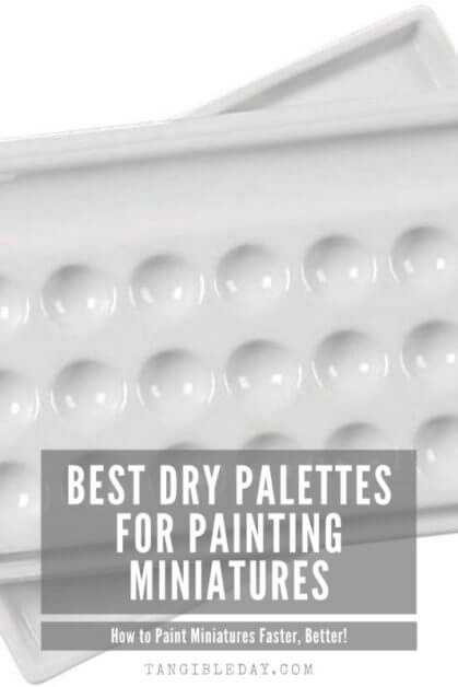 Dry Palettes for Painting Miniatures: Better Than Wet? - glaze ceramic palette for painting miniatures - best dry palettes for models and hobby paints