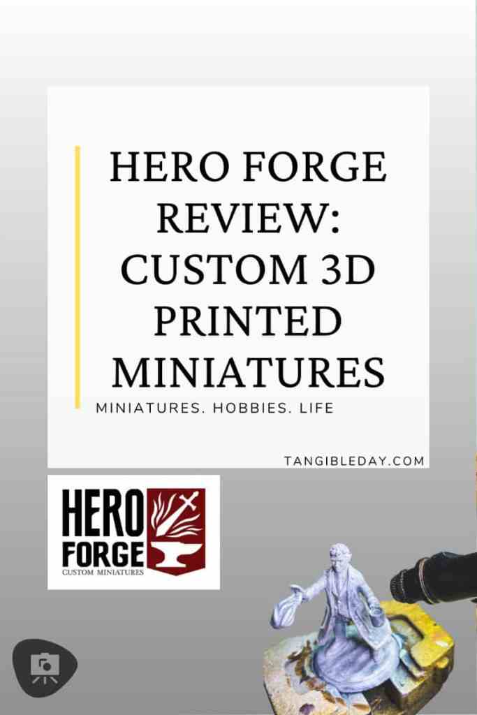 Hero Forge Review: Custom 3D Printed Miniatures - vertical feature image banner
