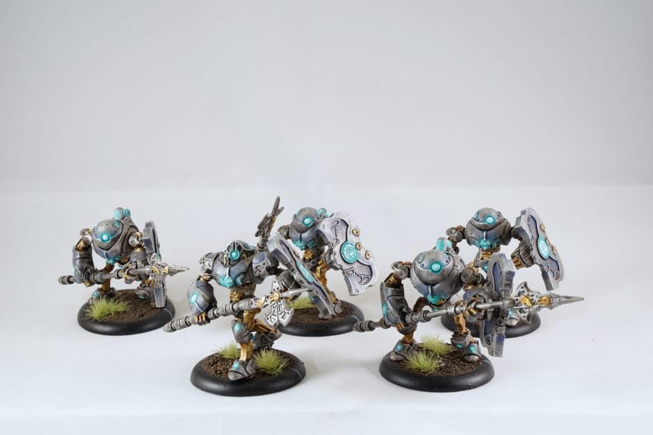 why paint miniatures for money with photo of convergence of cyriss miniatures painted for warmachine game