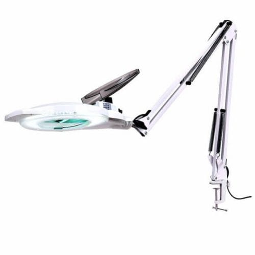 Best Magnifier for Miniatures and Models: Visor or Lamp? - magnifying lamp with clamp 