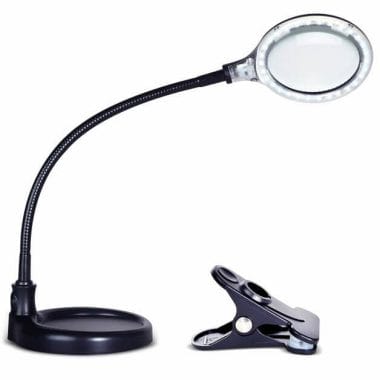 Best magnifying lamps for painting miniatures - 1. Brightech LightView Pro Flex Magnifying Lamp - best magnifying lights for miniatures and models - best magnifying glass for modeling. 