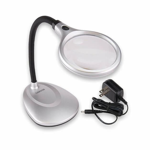 Magnifying Glass, 2.25x Magnification - Lab Quality, 2.5 diameter