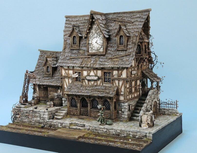 Papercraft Terrain - Great papercraft terrain for tabletop gaming, RPG, Infinity, Warhammer 40k, and dungeon and dragons (DnD) - Easy Mode!