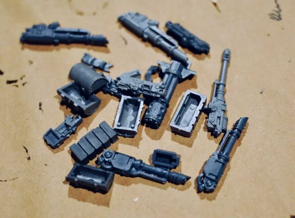 How to Prepare Miniatures for Paint - Quick start guide to assembling and preparing models for painting - flash and mold lines removed from model parts