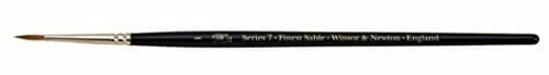 Winsor and Newton Series 7 paint brush for hobby and miniature painting white background
