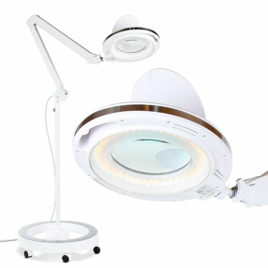 Mighty Vue Pro 5D Magnifying Lamp with UV LEDs -ESD Safe
