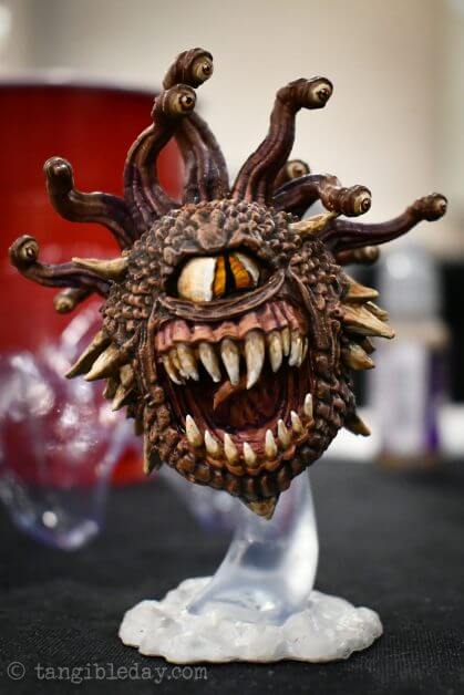 How to take great miniature photos - how to take better pictures of miniatures and models - How to take better miniature pictures - Dungeon and Dragons Beholder noise grain high ISO