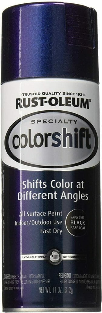Rust-Oleum color shift spray paint can intended for large-surface applications.