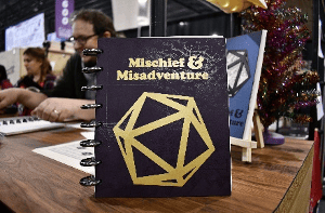 7 Cool Tabletop Gaming Products Showcased at Pax Unplugged - Unique RPG gaming swag and accessories - Mischief & Misadventure Campaign Planner (Gaming Journals)