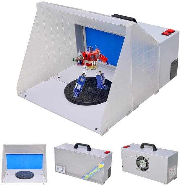 Top 10 best spray booths for airbrushing miniatures and models - Best spray booth for airbrush use and spraying scale models - airbrush spray booth recommendation with tips - WeChef Portable Airbrush Craft Spray Booth Kit review