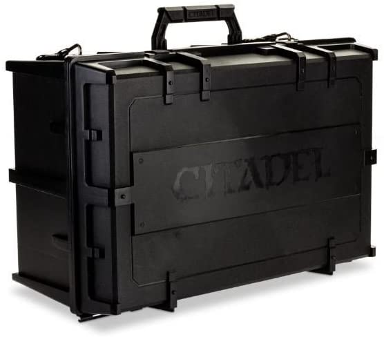 Hotel Room Miniature Painting (Travel Challenges, Tips, and Solutions) - travel tips for miniature painting away from home - Traveling and painting miniatures - Citadel Crusade Case for transporting models