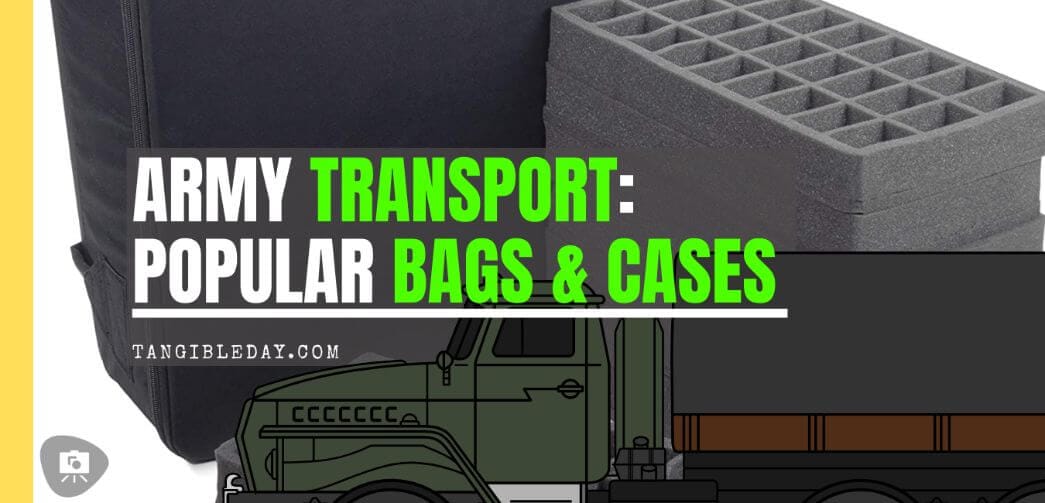 Here are 10 recommended miniature transport bags and cases - Best army transport bag and case - wargaming miniatures model transportation and storage systems - Best foam transport painted miniature storage and travel bags and cases review - banner
