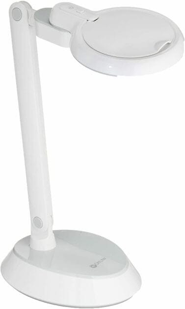 Best magnifying lamps for painting miniatures and models - Best magnifier light for painting miniatures and models - OttLite G97WGC-FFP Space Saving LED Magnifier Desk Lamp best magnifying lights for miniatures and models - best magnifying glass for modeling. 