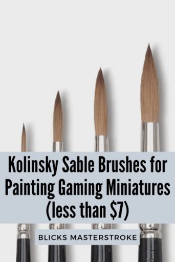 Best Brushes for Painting Miniatures & Wargames Models - 2023
