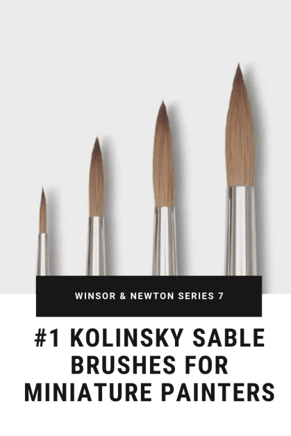 Winsor and & Newton Series 7 Size 1 Kolinsky Sable Brush Round 40k Warhammer 