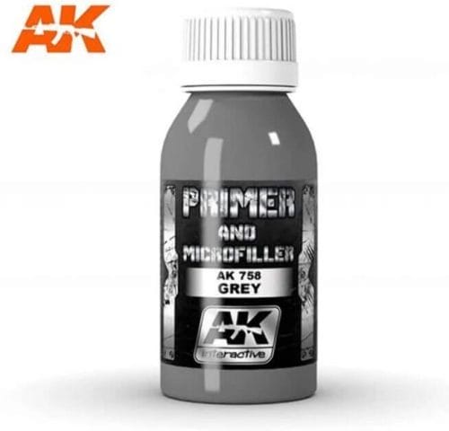 Best primers for plastic, metal, and resin miniatures. AK Interactive Primer is a great surface primer for miniatures, but can be hard to find in some countries. This is a gray color primer, but AK interactive makes a nice black or white colored primer that work just as well for any model painting work. 