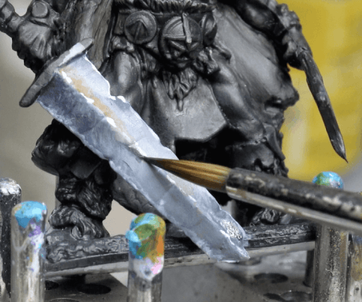 Best Alternative to Winsor & Newton Series 7 Brushes for Painting Miniatures - cheap sable kolinsky sable brushes for painting miniatures - good budget brushes for painting miniatures - Blick Masterstroke dark lining adding contrast