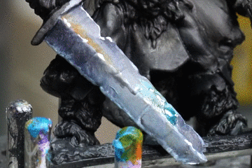 Best Alternative to Winsor & Newton Series 7 Brushes for Painting Miniatures - cheap sable kolinsky sable brushes for painting miniatures - good budget brushes for painting miniatures - Blick Masterstroke accent glazes gif