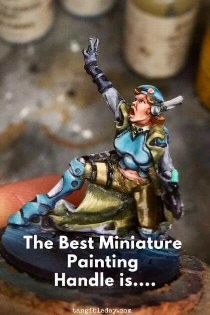 FOXBITE Miniature Painting Holder, Painting Handle for Miniautres Paint  Handle Compatible with DND Miniatures, Scale Model, Fantasy Figurines