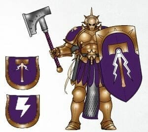 Stormcast Eternal Paint Schemes - 9 Color Motifs - how to paint stormcast eternals - color schemes for stormcast eternals, liberators, celestants, and other Age of Sigmar models from the Stormcast Eternal range - 9 color schemes for Stormcast Eternal models and miniatures from Citadel Games Workshop - purple and gold color theme 