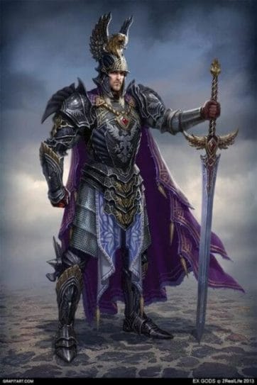 Stormcast Eternal Paint Schemes - 9 Color Motifs - how to paint stormcast eternals - color schemes for stormcast eternals, liberators, celestants, and other Age of Sigmar models from the Stormcast Eternal range - 9 color schemes for Stormcast Eternal models and miniatures from Citadel Games Workshop - a purple cape flowing image reference knight