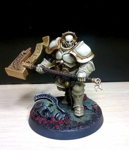 Stormcast Eternal Paint Schemes - 9 Color Motifs - how to paint stormcast eternals - color schemes for stormcast eternals, liberators, celestants, and other Age of Sigmar models from the Stormcast Eternal range - 9 color schemes for Stormcast Eternal models and miniatures from Citadel Games Workshop - white armor stormcast shadespire model