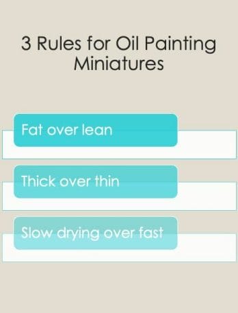 Best oil paints for miniatures and models - how to use oil paints for painting minis - miniature painting oils - painting miniatures with oil - best oil paint for miniature painting - 3 key rules for painting miniatures with oil paints