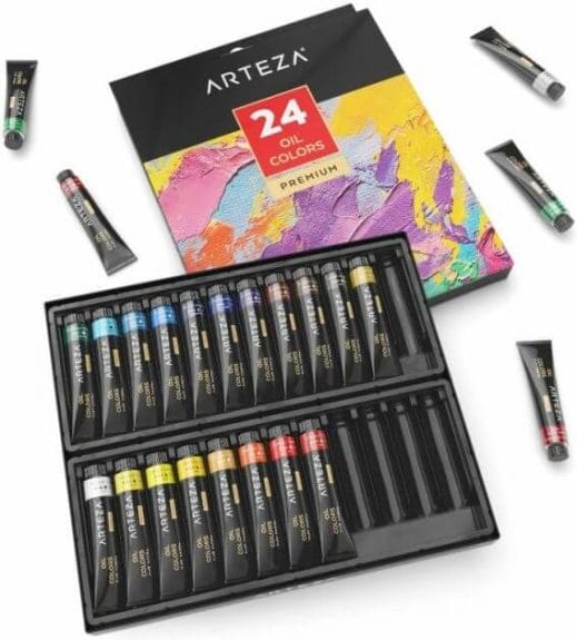 Arteza Acrylic Paint Markers, Set of 40 Colors, Long-Lasting Paint