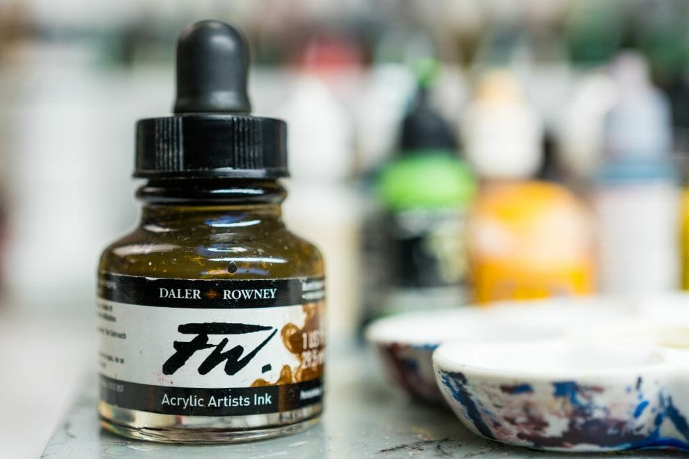 Best 15 inks for painting miniatures and models - citadel wash set - best inks for miniature painting - best inks for models - how to use inks on miniatures - inks for painting miniatures - Daler Rowney FW acrylic inks