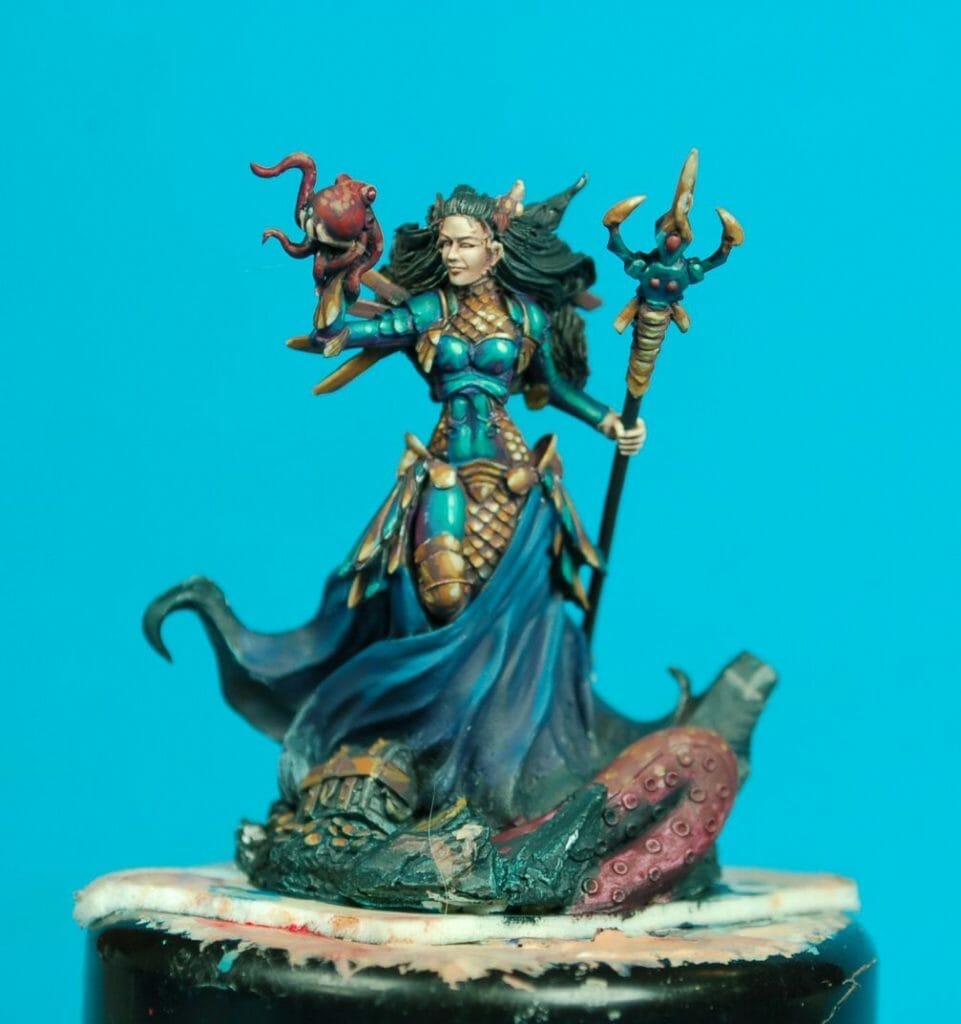 How to paint miniatures competitively – how to paint for competition – painting contest – how to win a painting contest – Marike Reimer miniature painting – interview with Marike Reimer about the Kraken Mistress – how to paint miniatures like a pro – how to paint miniatures professionally – best miniature painting tutorials – NMM tips from a professional miniature artist