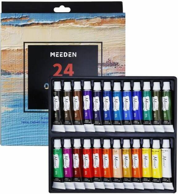 Best oil paints for miniatures and models - how to use oil paints for painting minis - miniature painting oils - painting miniatures with oil - best oil paint for miniature painting - Meeden budget oil paint review