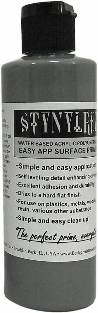Vallejo surface primer review - Is Vallejo primer good? – Review of Vallejo Surface Primer – apply Vallejo primer with brush or airbrush – how to apply Vallejo surface primer – why use Vallejo surface primer – Vallejo surface primer for painting miniatures and models – Vallejo primer for priming miniatures review - Badger Stynylrez primer alternative competitor
