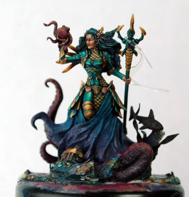 How to paint miniatures competitively – how to paint for competition – painting contest – how to win a painting contest – Marike Reimer miniature painting – interview with Marike Reimer about the Kraken Mistress – how to paint miniatures like a pro – how to paint miniatures professionally – best miniature painting tutorials – experimentation is the key