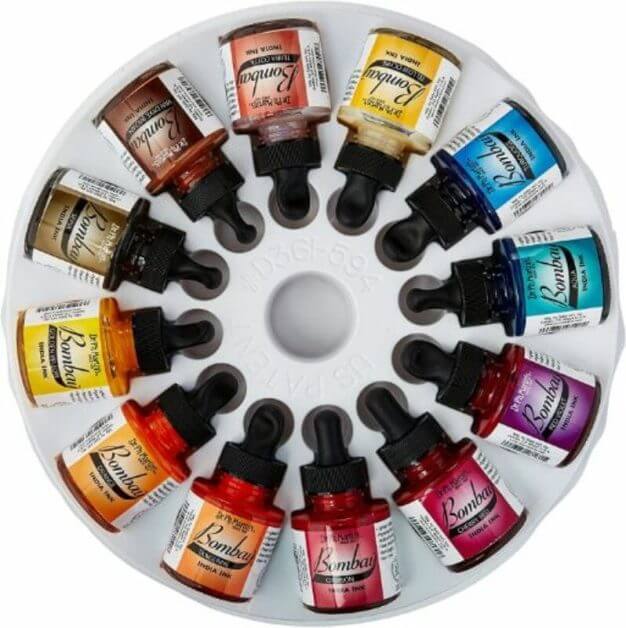 Best 15 inks for painting miniatures and models - citadel wash set - best inks for miniature painting - best inks for models - how to use inks on miniatures - inks for painting miniatures - Dr. Martin's Bombay India ink review for model painting