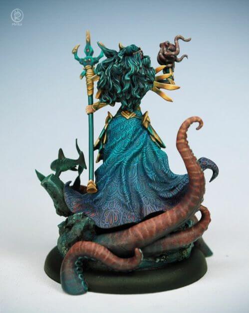 How to paint miniatures competitively – how to paint for competition – painting contest – how to win a painting contest – Marike Reimer miniature painting – interview with Marike Reimer about the Kraken Mistress – how to paint miniatures like a pro – how to paint miniatures professionally – best miniature painting tutorials – model complete studio photograph