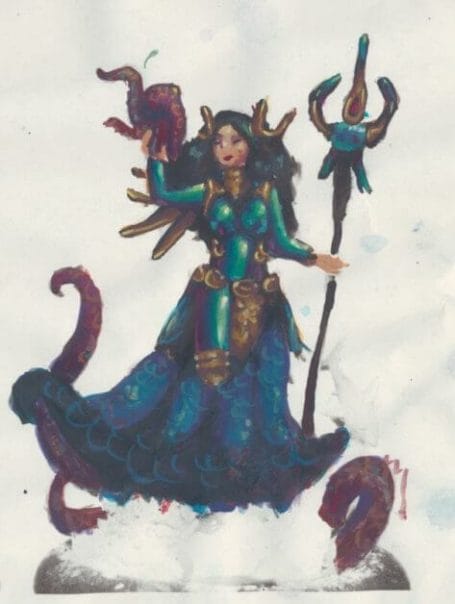 How to paint miniatures competitively – how to paint for competition – painting contest – how to win a painting contest – Marike Reimer miniature painting – interview with Marike Reimer about the Kraken Mistress – how to paint miniatures like a pro – how to paint miniatures professionally – best miniature painting tutorials – color theory and composition on paper