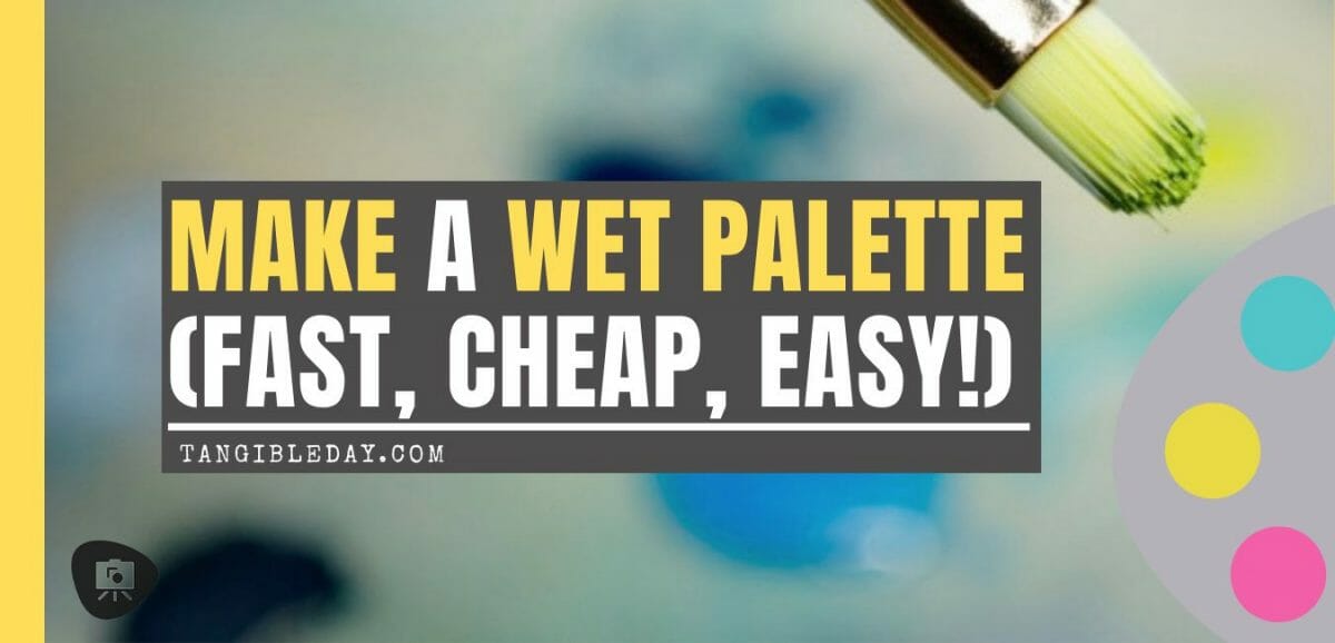 How to Make a Wet Palette for Acrylic Paints Cheap, Easy Tangible Day