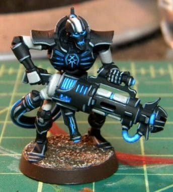 Necron Paint Schemes - 9 Color Motifs - how to paint Necrons - color schemes for Necrons, Necron Warriors, Sautekh or Zathanor Dynasty, and Necron dynasties - Indomitus Warhammer 40k Necron range color palette - 9 color schemes for Necron models and miniatures from Citadel Games Workshop - black blue osl