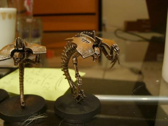 Necron Paint Schemes - 9 Color Motifs - how to paint Necrons - color schemes for Necrons, Necron Warriors, Sautekh or Zathanor Dynasty, and Necron dynasties - Indomitus Warhammer 40k Necron range color palette - 9 color schemes for Necron models and miniatures from Citadel Games Workshop - old necron theme